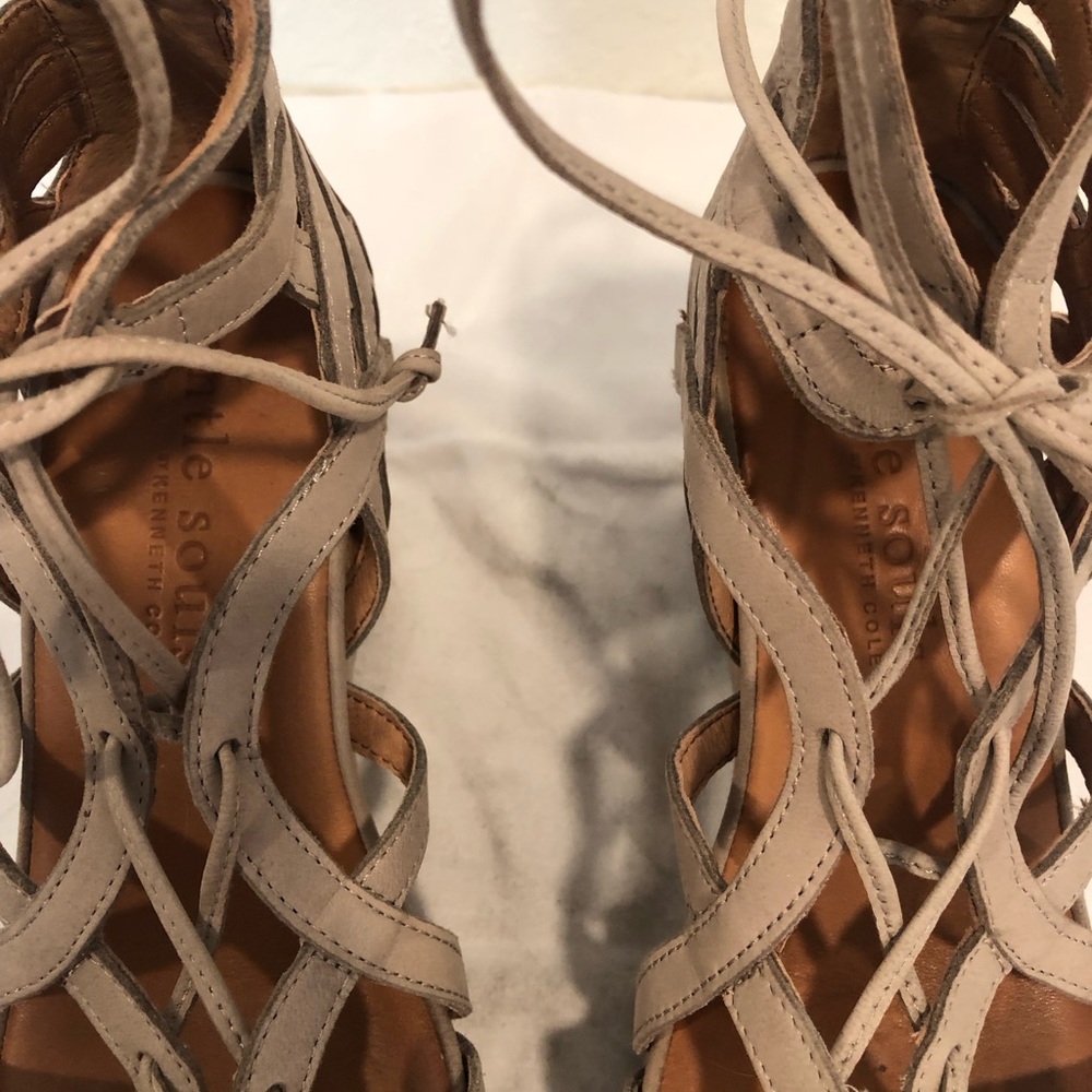 Kenneth Cole: Gentle Souls Laced Up Wedge Sandal - Picture 2 of 5